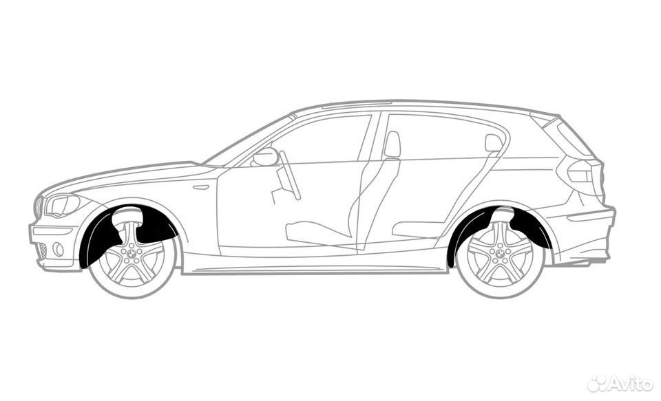 Подкрылки (задние) на renault Sandero Stepway