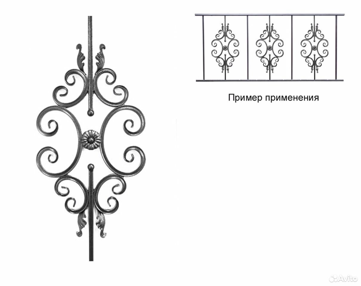 Кованые элементы чертеж