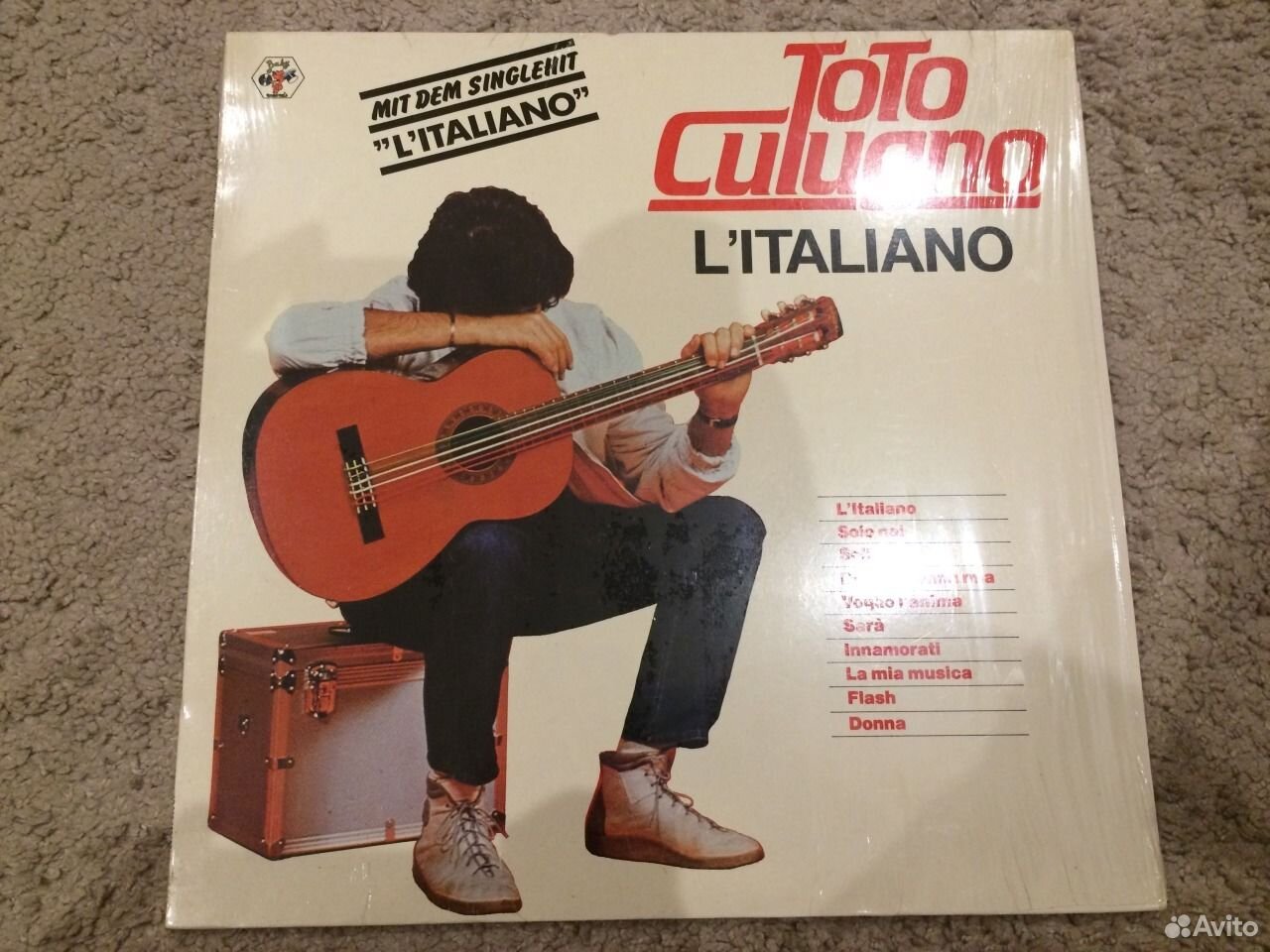 Песня l italiano. Тото Кутуньо пластинка.