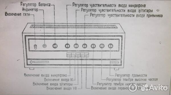 Электрон 20 усилитель схема