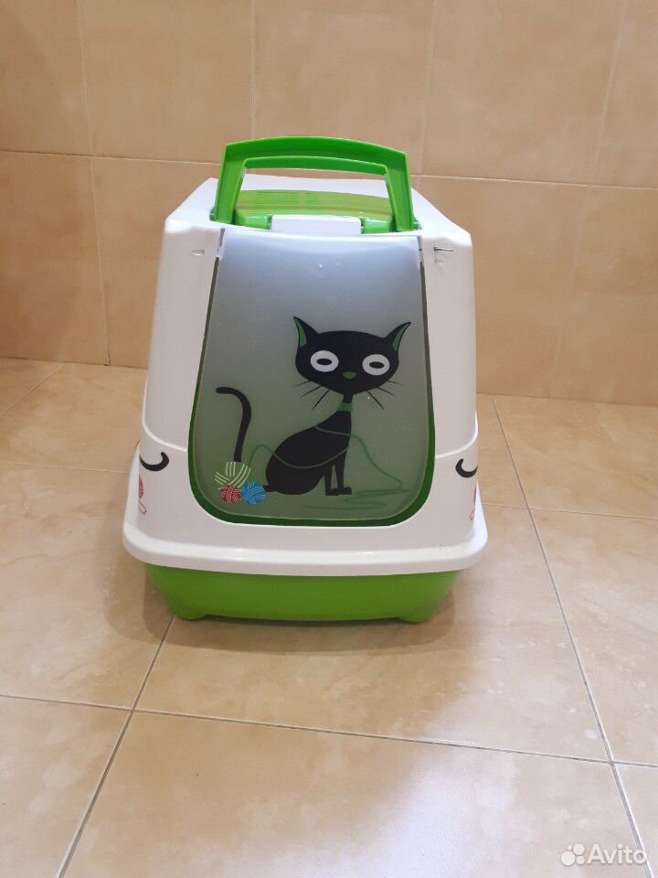 Закрытый туалет для кошки купить на Зозу.ру - фотография № 1
