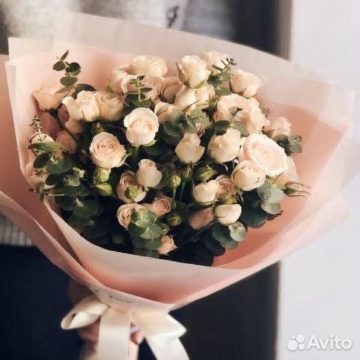 Цветы в Сочи.Букет из кустовых роз купить на Зозу.ру - фотография № 3