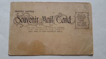 Билет сувенирная почтовая карточка 1906 г. Титаник