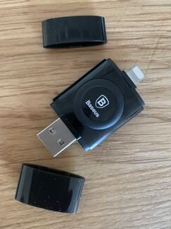 Флэш накопитель USB-Lighting на 64Gb Baseus Obsidi