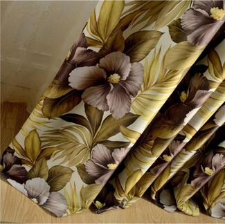 Цветочные печатные затемненные ткань для шторы