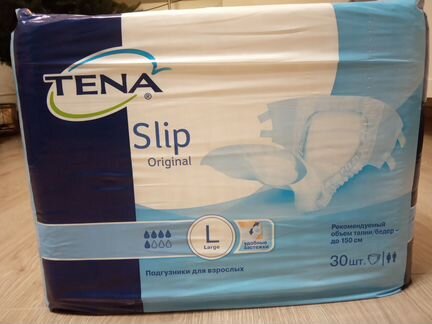 Подгузники дышащие Tena slip Original размер L