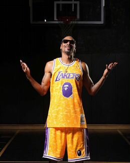 Bape x Mitchell & Ness Lakers ABC Basketball Swing