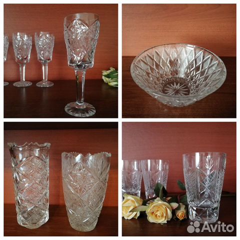 Хрусталь СССР вазы, бокалы, рюмки, салатницы, конф