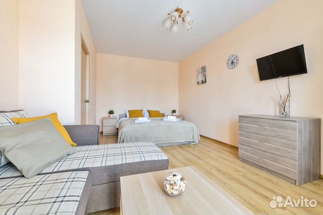 

1-к. квартира, 45 м², 3 кровати