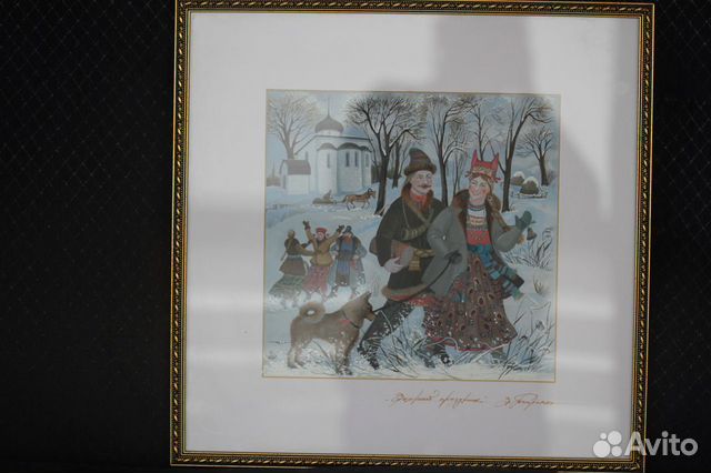 Картина Зимний Праздник. Петренко Зинаида 2009г