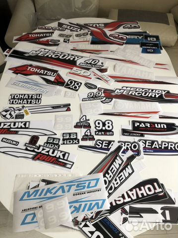 Наклейки для лодочного мотора Качественные плм