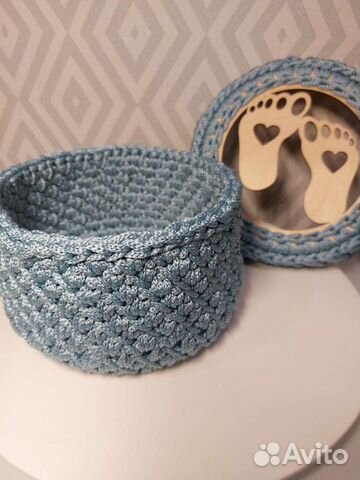 Шкатулка из полиэфирного шнура