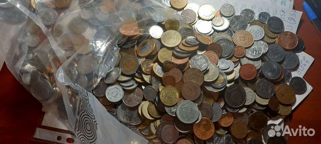 Иностранные монеты оптом.весь мир + 137 штук