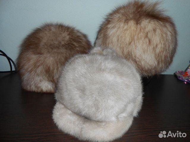 Шапки женские песец-норка