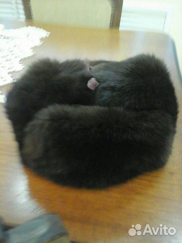 Шапка ушанка кролик замша СССР 57 размер