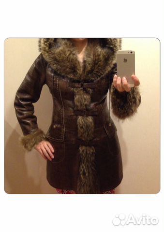 Дубленка женская натуральный мех и кожа, 44р Дубленка женская натуральный мех и кожа, 44р