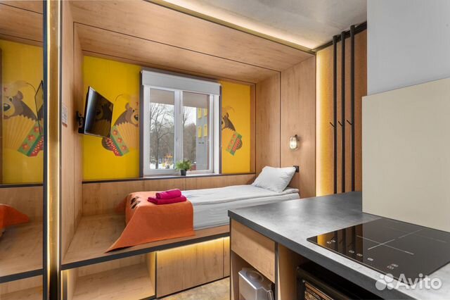 

Квартира-студия в апарт-отеле, 15 м², 1 кровать