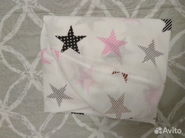 Простынь на резинке 75*75, 100 хлопок на круглую к