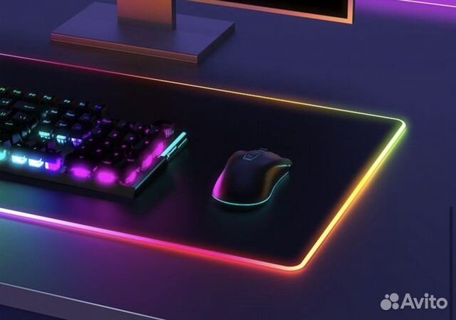 Коврик для мыши и клавиатуры с подсветкой