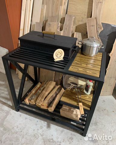Мангал + печка под казан + гриль