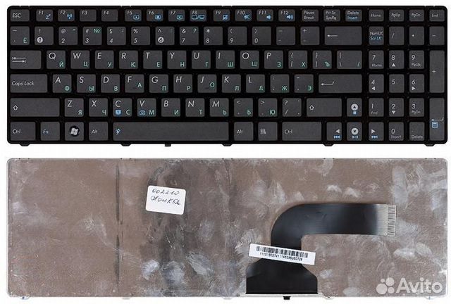 Клавиатура Asus K52, K53, G73, A52 черная с рамкой