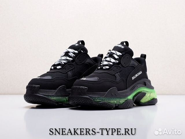 Balenciaga Triple-S Clear Sole Black Green (36-40)