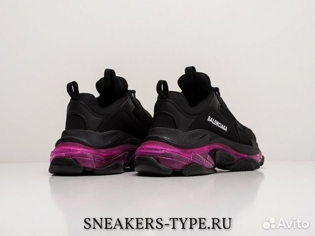 Balenciaga Triple-S Clear Sole Black Pink Neon