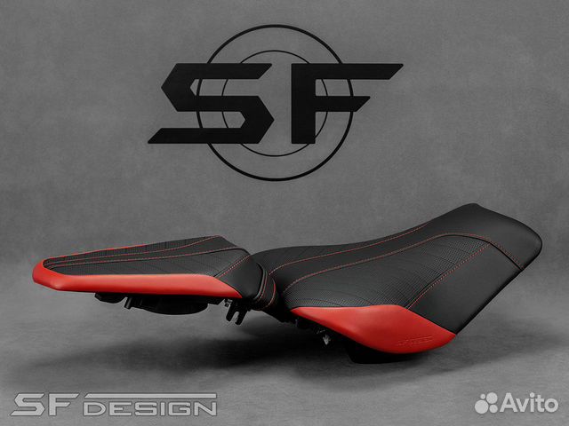 Сиденье для Kawasaki Z900 Red Lines Black Route