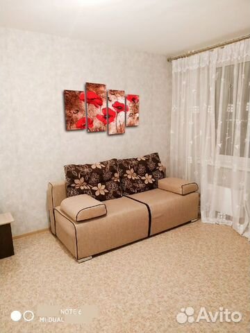 

1-к. квартира, 42 м², 2 кровати