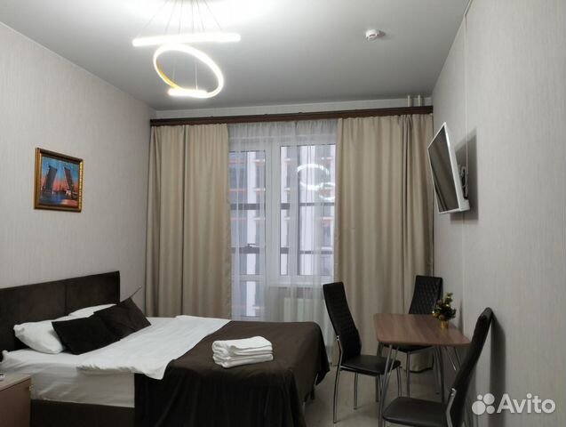 

Квартира-студия, 28 м², 2 кровати