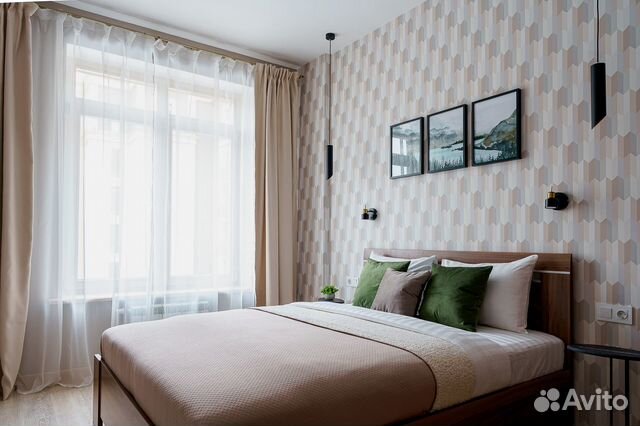 

1-к. квартира, 42 м², 2 кровати