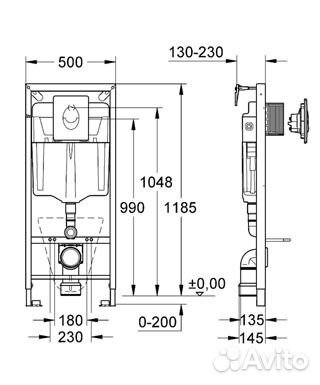 Инсталляция для унитаза Grohe Rapid SL 38721001 Инсталляция для унитаза Grohe Rapid SL 38721001