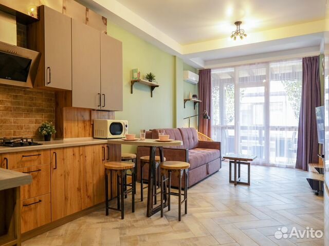 

Квартира-студия, 35 м², 2 кровати