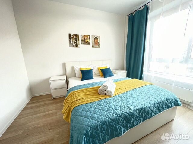 

1-к. квартира, 40 м², 2 кровати