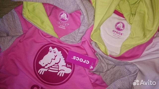 Толстовка худи кофта с капюшоном Crocs 92 - 140 см