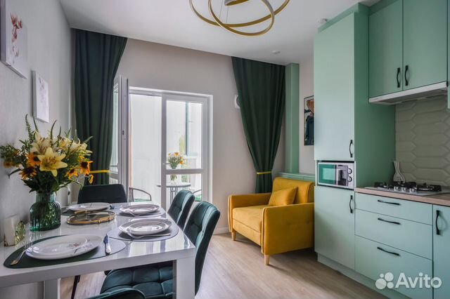 

1-к. квартира, 46 м², 3 кровати
