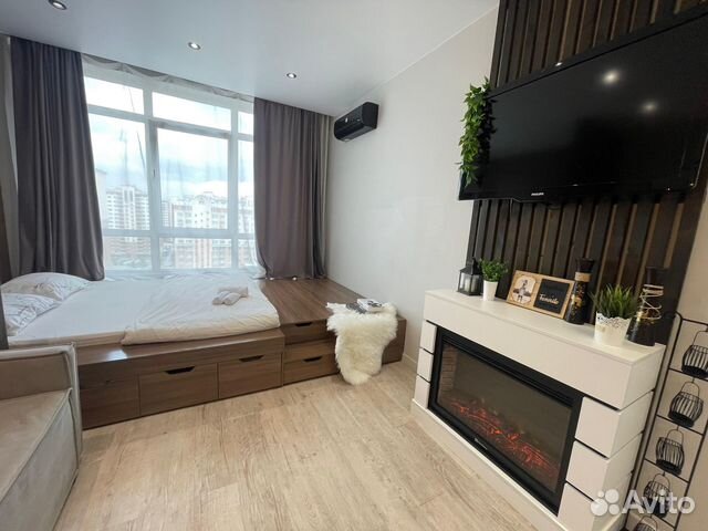 

Квартира-студия, 30 м², 2 кровати