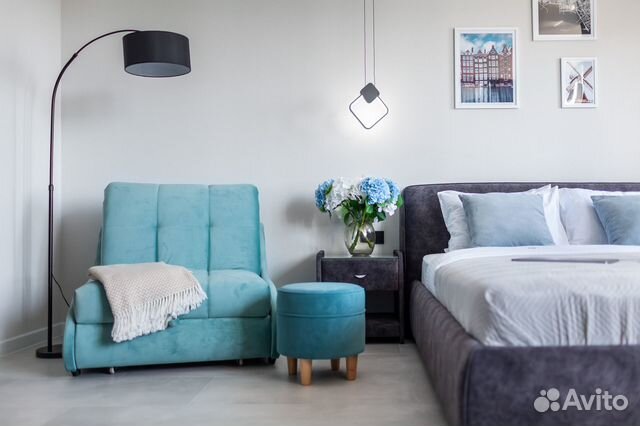 

Квартира-студия, 35 м², 2 кровати