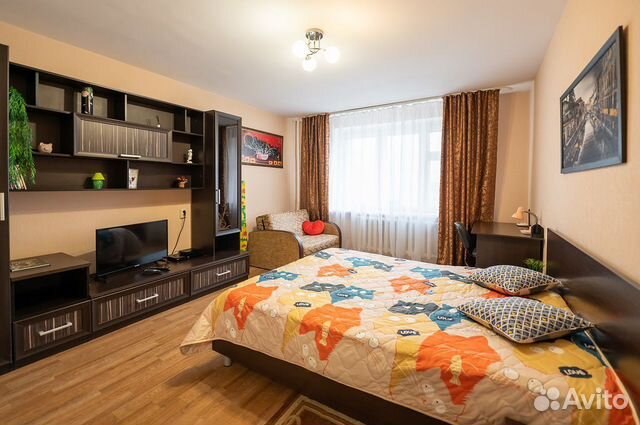 

1-к. квартира, 37 м², 2 кровати