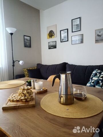 

1-к. квартира, 44 м², 3 кровати