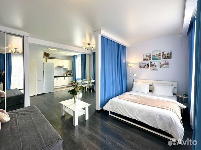 

Квартира-студия, 53 м², 2 кровати