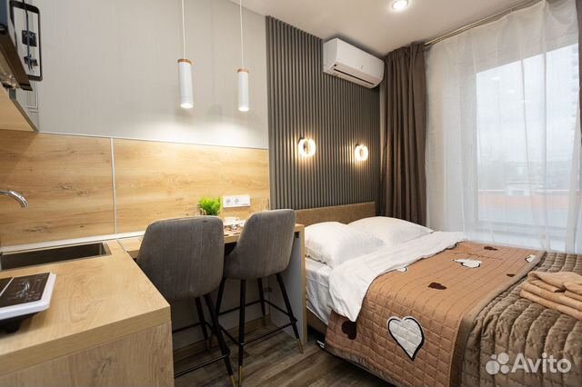 

Квартира-студия, 17 м², 1 кровать