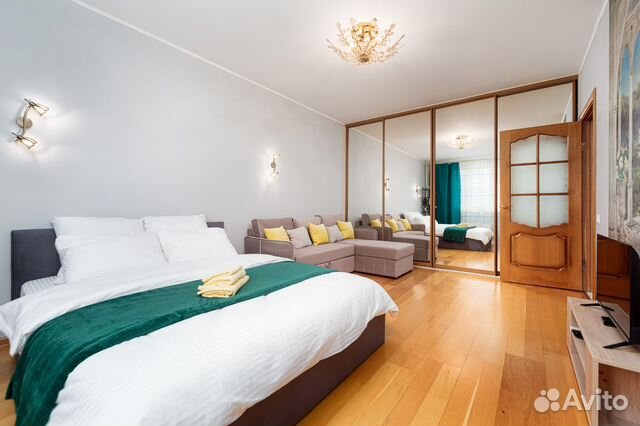 

1-к. квартира, 40 м², 2 кровати