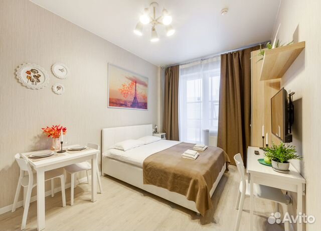 

Квартира-студия в апарт-отеле, 25 м², 1 кровать