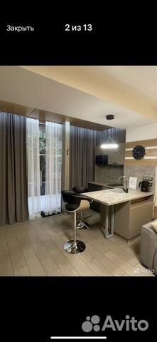 

Квартира-студия, 35 м², 1 кровать