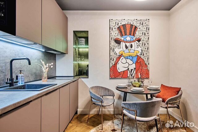 

1-к. квартира, 39 м², 3 кровати