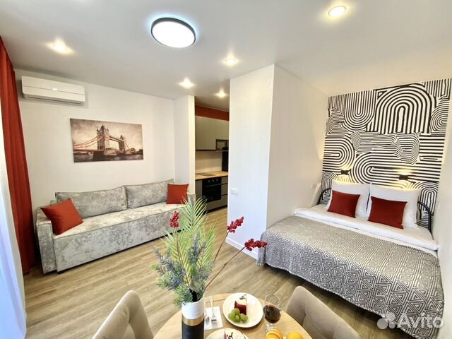 

Квартира-студия, 30 м², 2 кровати