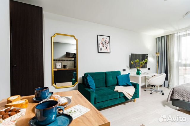 

Квартира-студия, 33 м², 2 кровати