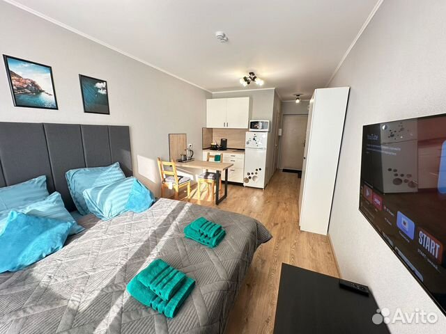 

Квартира-студия, 24 м², 2 кровати