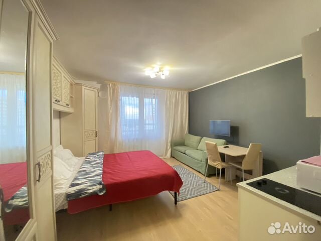 

Квартира-студия, 28 м², 2 кровати